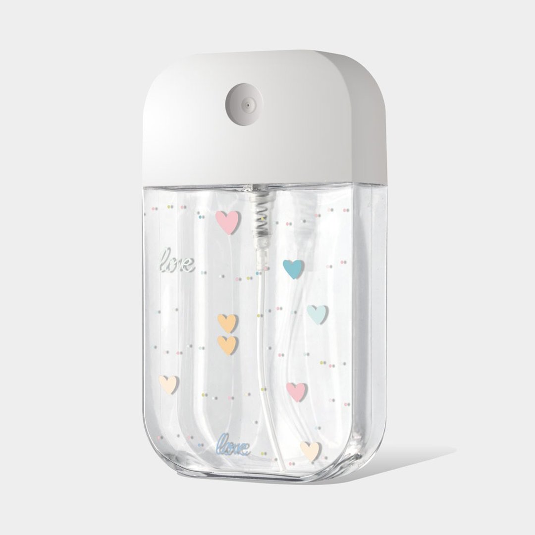 爱心 love 酒精瓶 防疫用品 收纳罐 分装 卡片式 066 - 收纳用品 - 塑料 透明