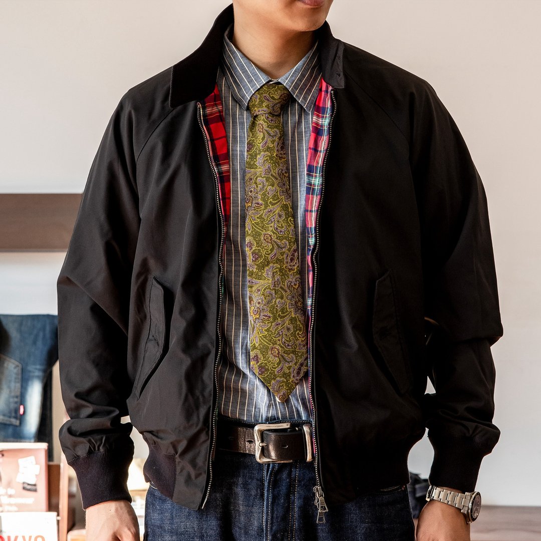 G9夹克 灵顿外套 防风外套 棉质 经典复刻 Harrington Jacket - 男装外套 - 其他材质 黑色