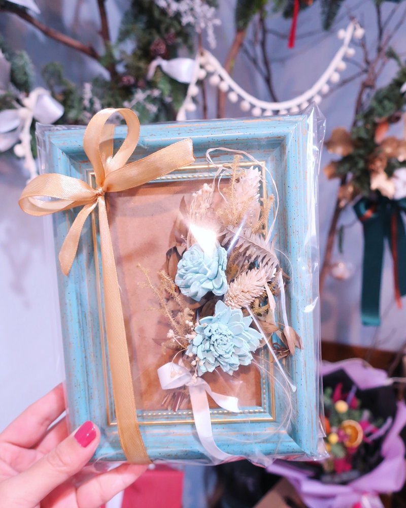 One Flower 灿烂时光的纪念  复古干燥花画框 - 摆饰 - 植物．花 