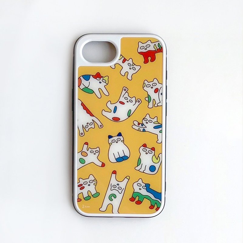 猫咪 iPhone 手机壳 - 手机壳/手机套 - 玻璃 黄色