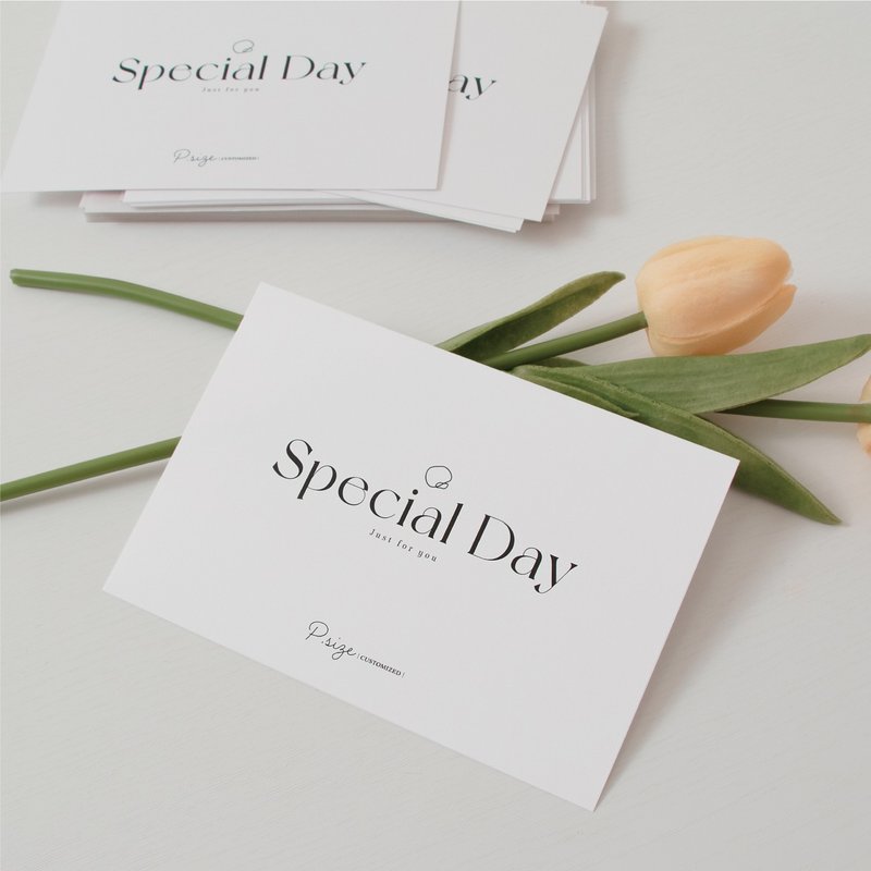 Psize 独家设计简约质感 小卡 / 卡片 套组 - 卡片/明信片 - 纸 多色