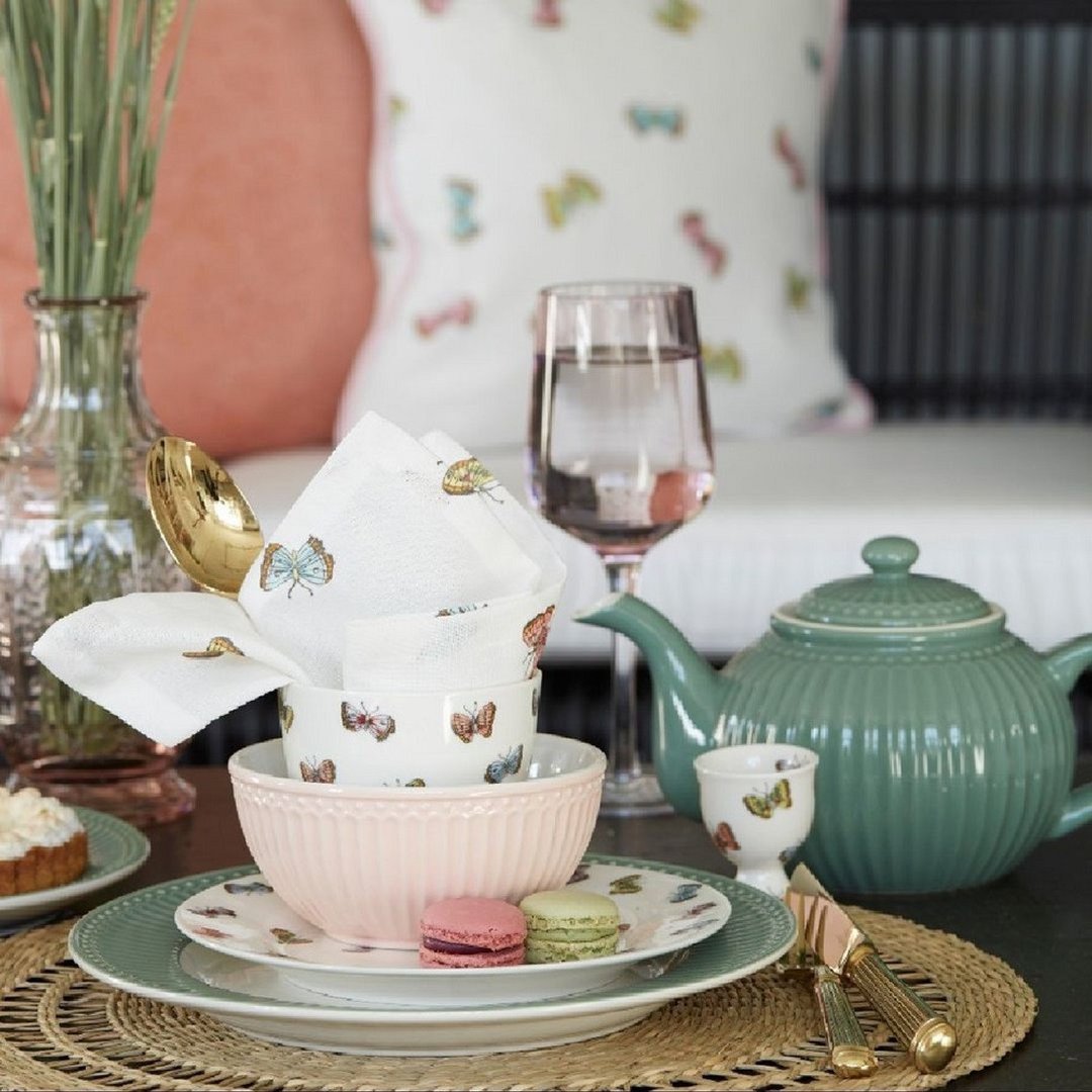 丹麦GreenGate Maisie white 茶巾 / 餐巾布 / 棉布 - 餐垫/桌巾 - 棉 多色
