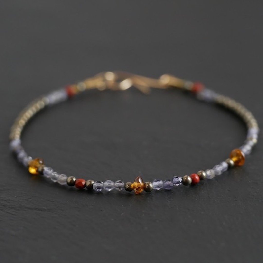 Iolite&amp;Tormarine MIX Bracelet - 手链/手环 - 宝石 蓝色