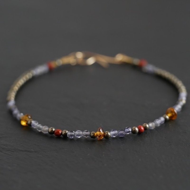 Iolite&Tormarine MIX Bracelet - 手链/手环 - 宝石 蓝色