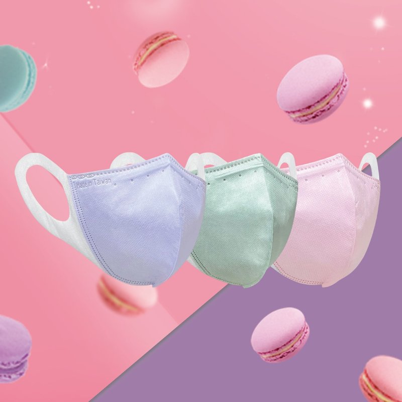 INFINA 医疗立体口罩 马卡龙系列 13色 一盒50入 - 口罩 - 其他材质 