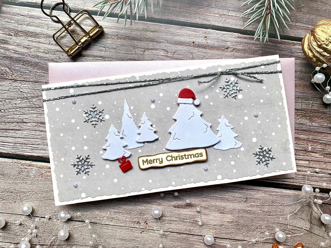 圣诞卡片Christmas Card_白色圣诞树 - 卡片/明信片 - 纸 白色
