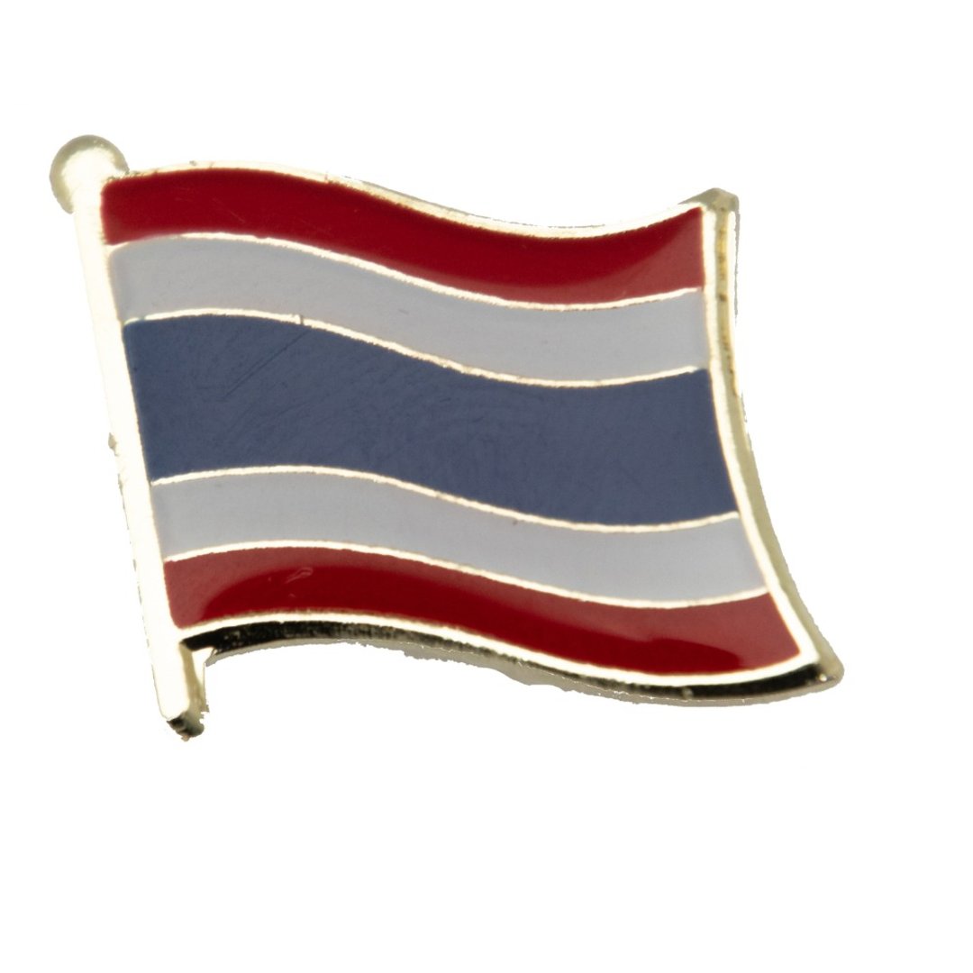 Thailand泰国 国家胸徽 金属别针 国旗胸徽 国旗别针 国家胸针 - 胸针 - 其他材质 多色