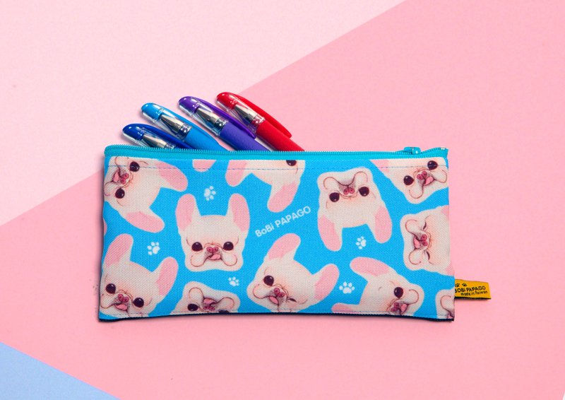 BoBi网布扁型笔袋 - 铅笔盒/笔袋 - 聚酯纤维 多色