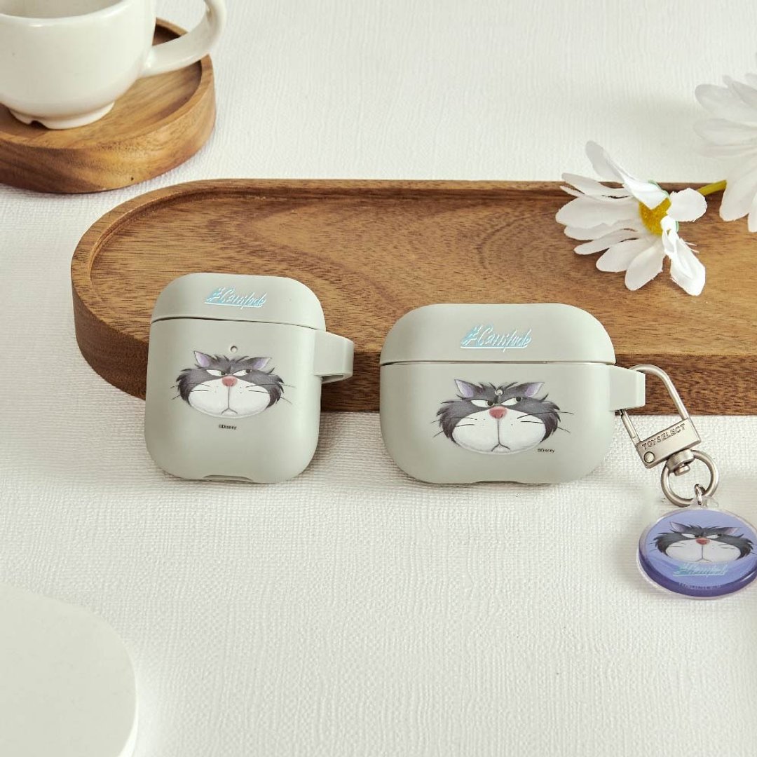 Disney Cats And Dogs-鲁斯佛款强悍防摔 AirPods 保护套 (附吊饰) - 耳机收纳 - 塑料 多色