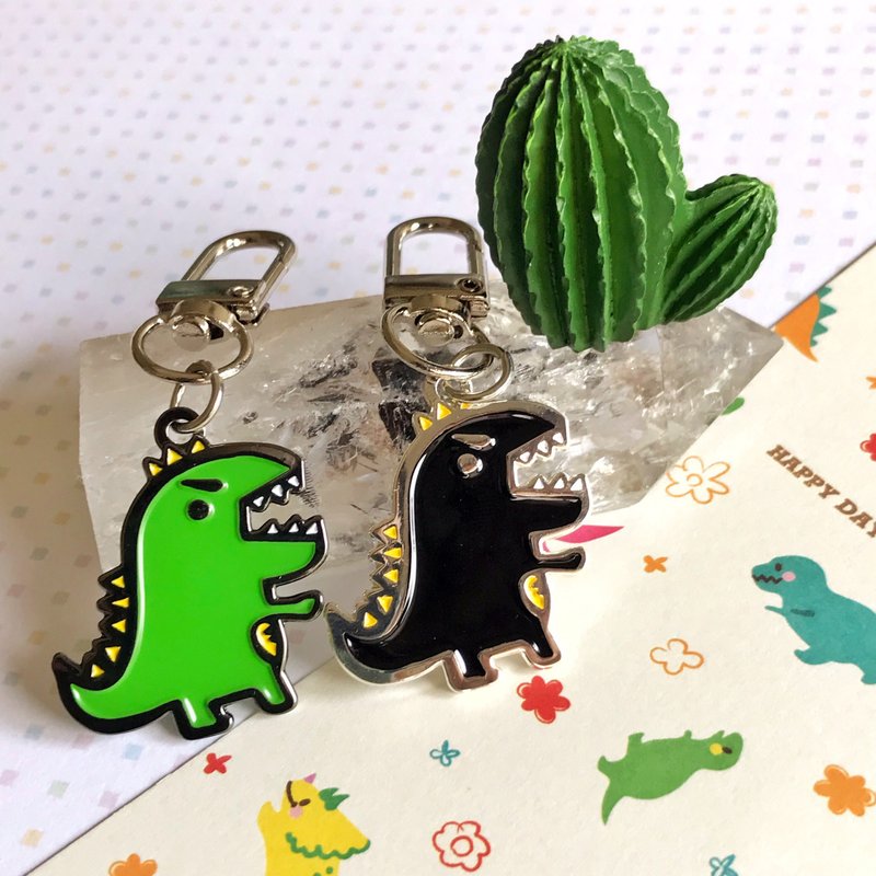 金属胸针 徽章 - 暴龙来了 - 胸针 - 其他金属 白色