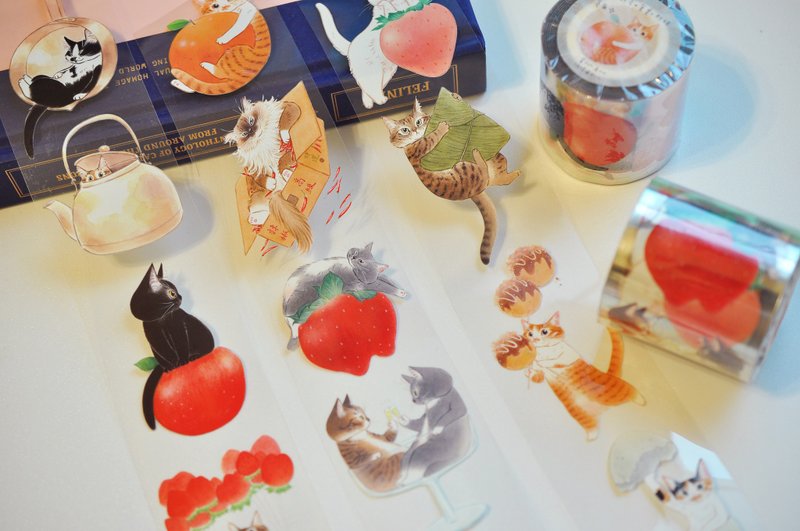 PET纸胶带-厨房菓实料理(雾面/亮面) - 纸胶带 - 塑料 白色