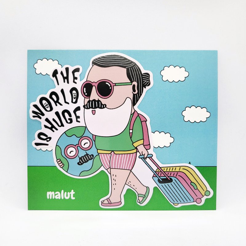 世界很大 | 行李贴纸 | malut - 贴纸 - 纸 