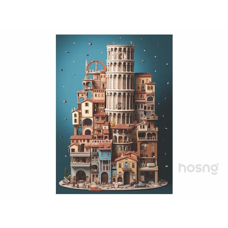 比萨与它的斜塔∕AI城市系列_拼图_1000片 - 拼图 - 纸 