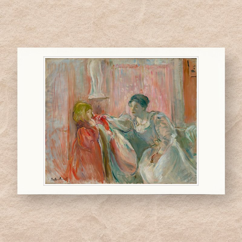 【 艺术画卡 】莫莉索・年轻女子与孩童 | B4画卡 - 海报/装饰画/版画 - 纸 多色