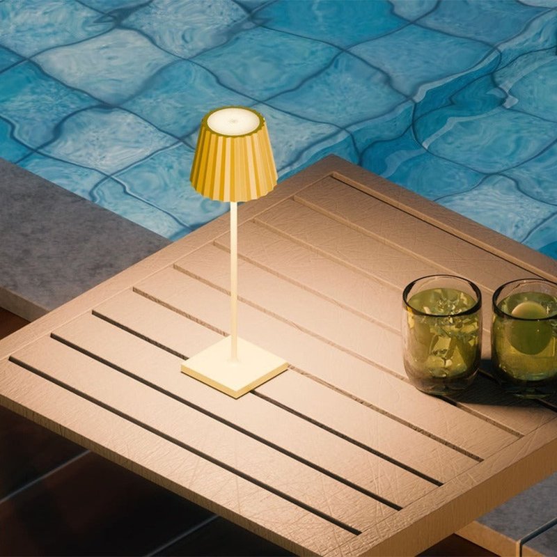 意大利UBIQUA Plisse 百褶现代风USB充电式台灯(小款)-多色可选 - 灯具/灯饰 - 其他金属 多色