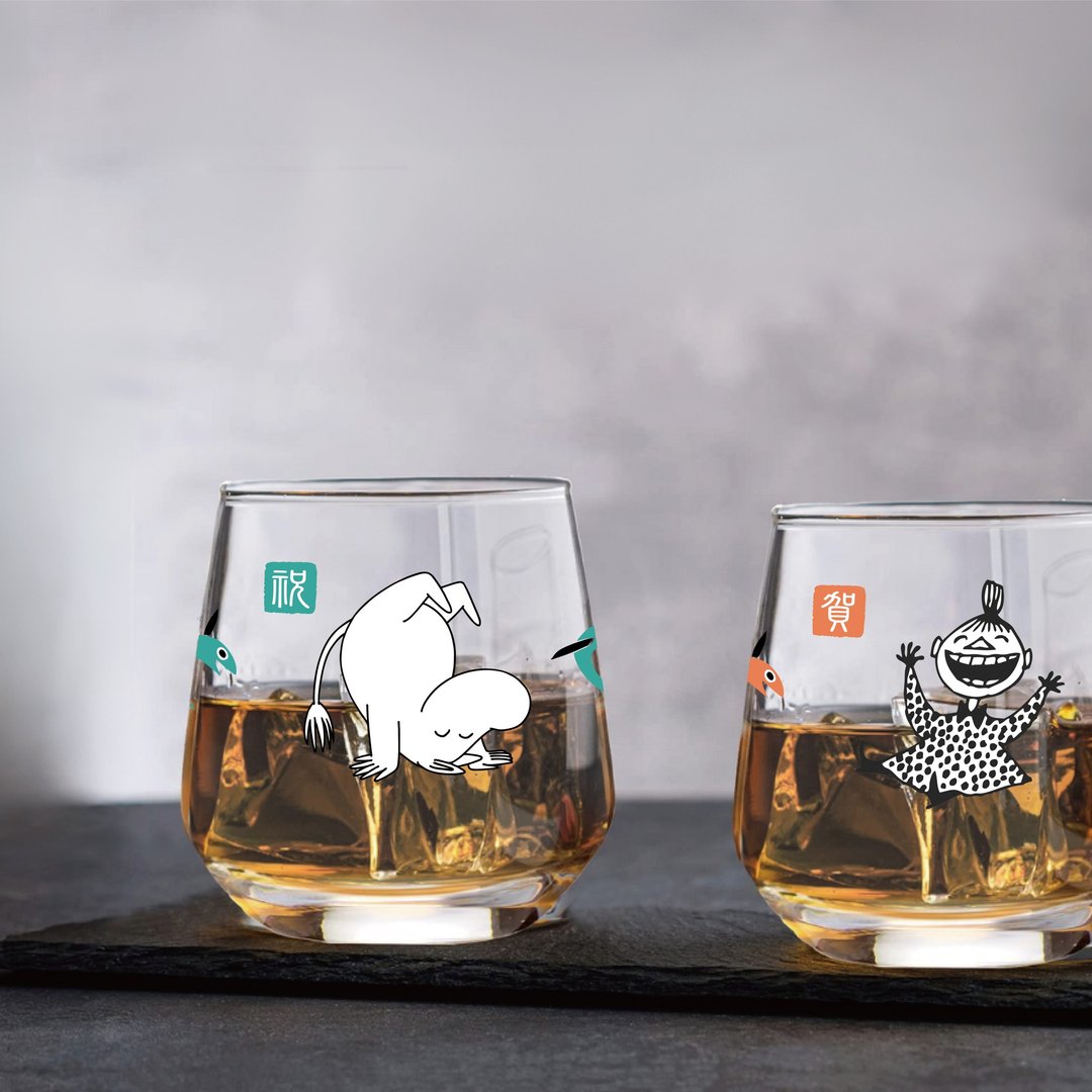 MOOMIN授权 | 梅酒杯 - 姆明/小美 - 玻璃杯 - 玻璃 多色