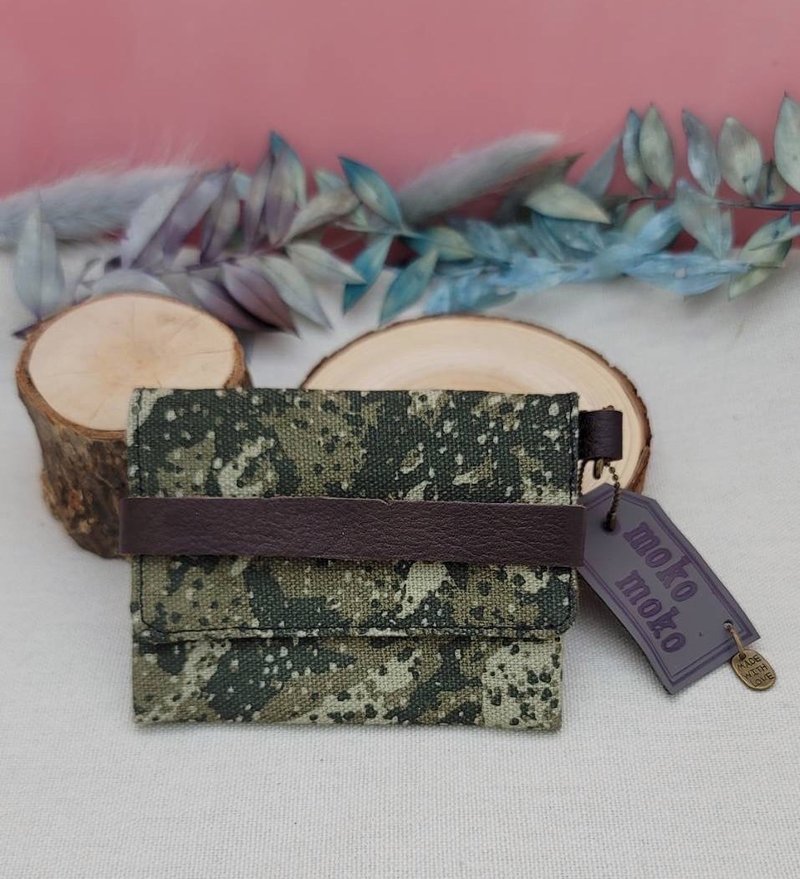 多功能卡套夹 - 证件套/卡套 - 棉．麻 绿色