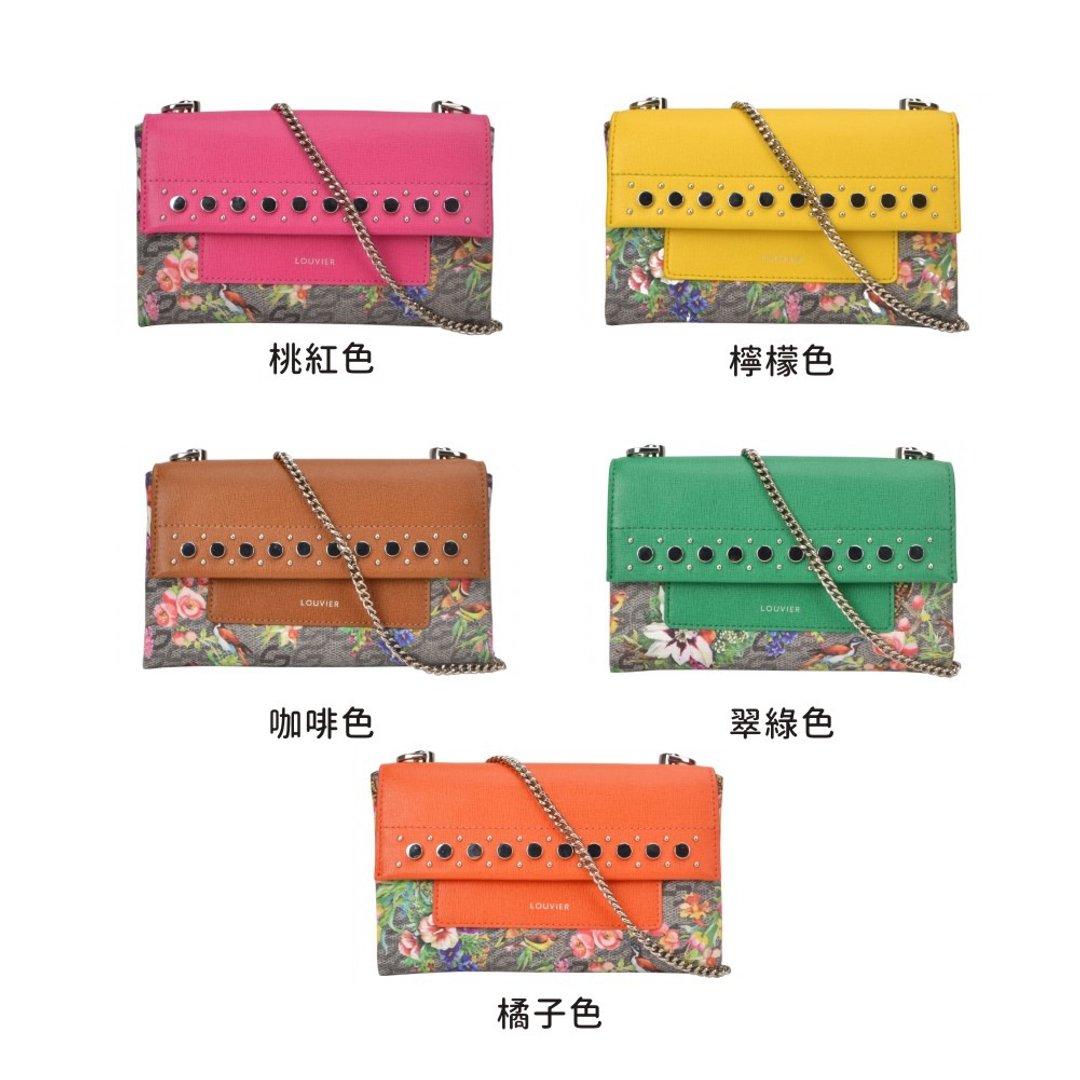 小号真皮花鸟侧背包/斜背包/手拿包 多色选择 - 手提包/手提袋 - 真皮 多色