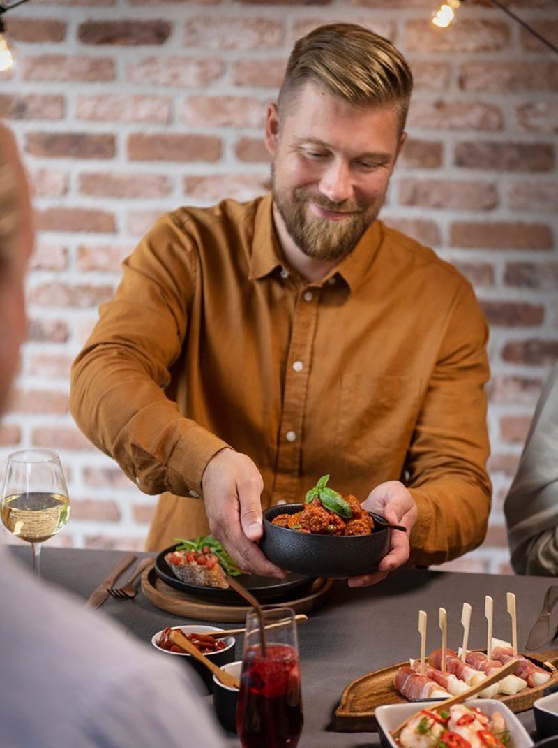 【Maku Kitchen Life】餐碗2入/14.5cm/二色 - 碗 - 瓷 