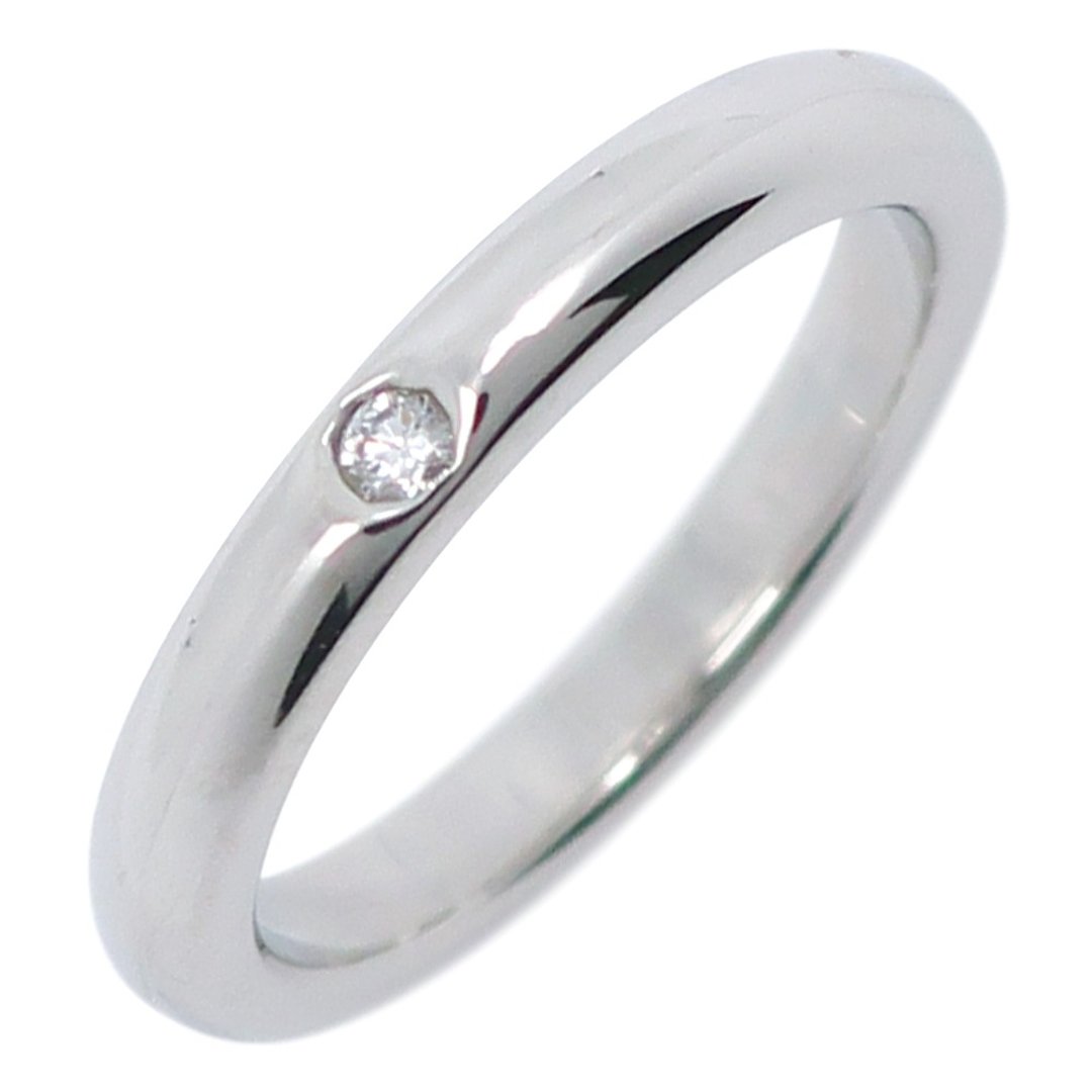 【日本直送】蒂芬妮 TIFFANY&Co. 堆叠戒 5.5号 戒指 艾尔莎・佩蒂 Pt950×钻石 女仕【二手】 - 戒指 - 贵金属 银色
