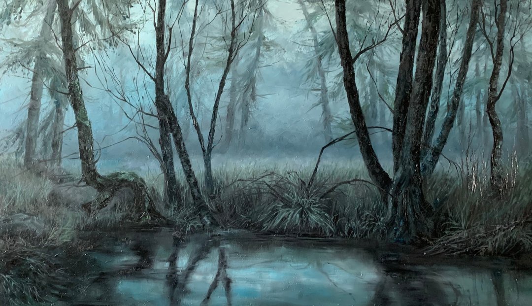 风景画森林画纯手工油画 - 墙贴/壁贴 - 其他金属 灰色