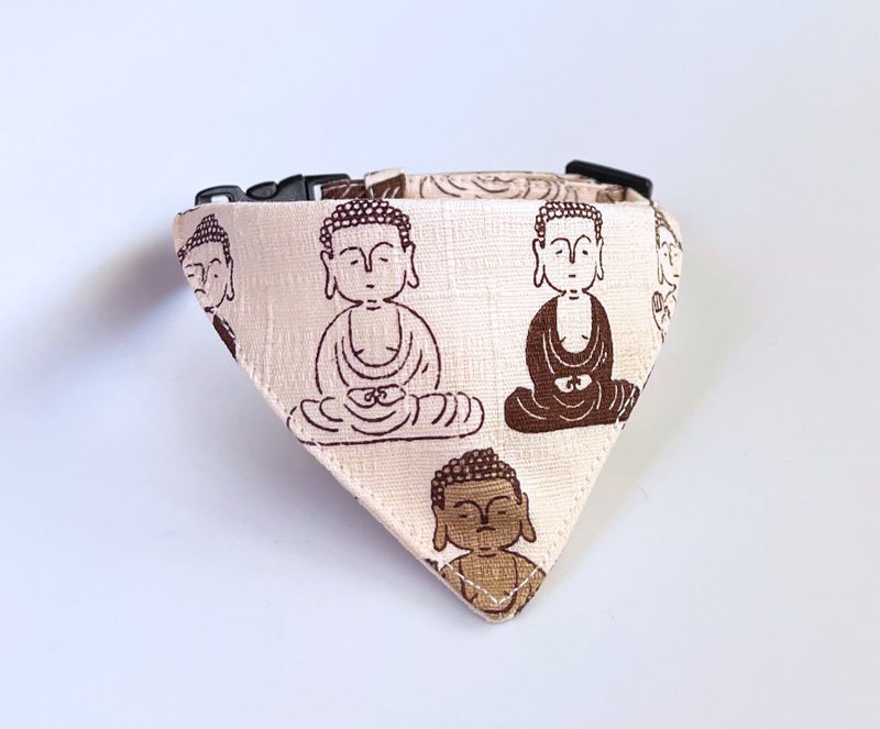 大佛造型领巾项圈 - 项圈/牵绳 - 棉．麻 