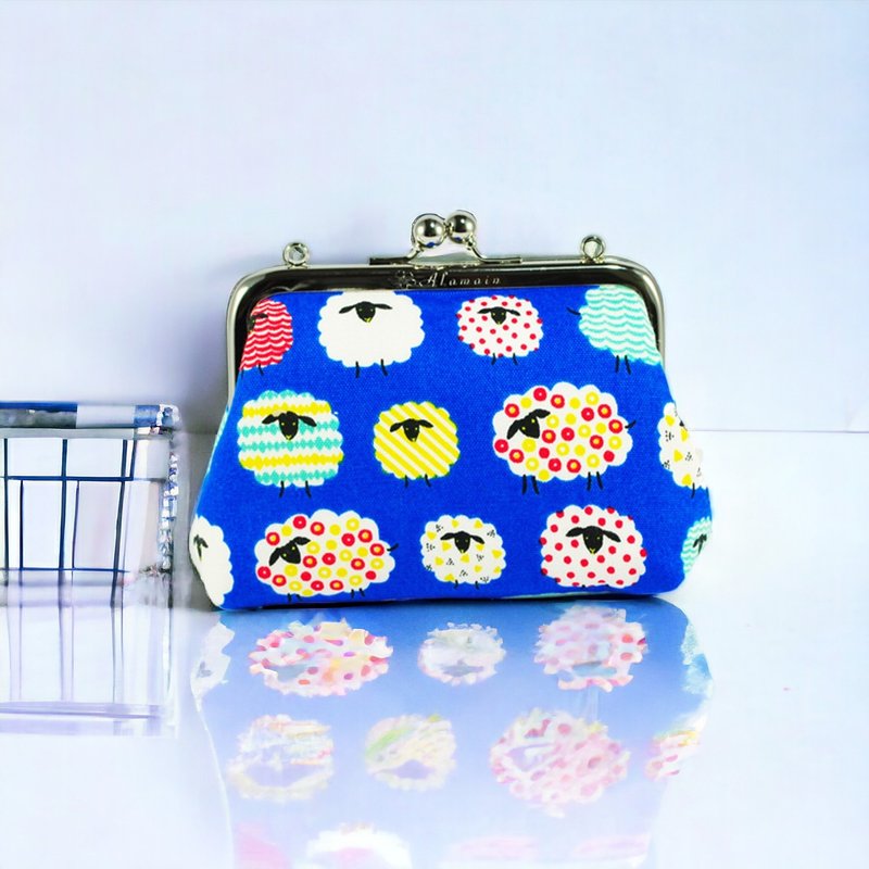 【绝版特惠】艾拉蔓中方框圆珠口金小废包_系列二 - 侧背包/斜挎包 - 棉．麻 