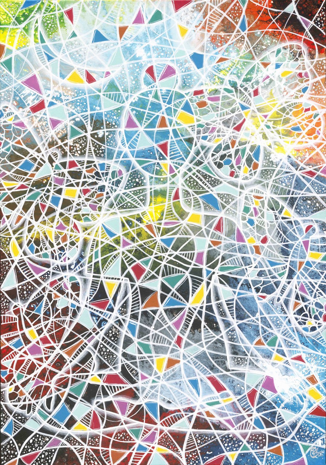 瑜伽绘画－心的流动 7 - 海报/装饰画/版画 - 棉 多色