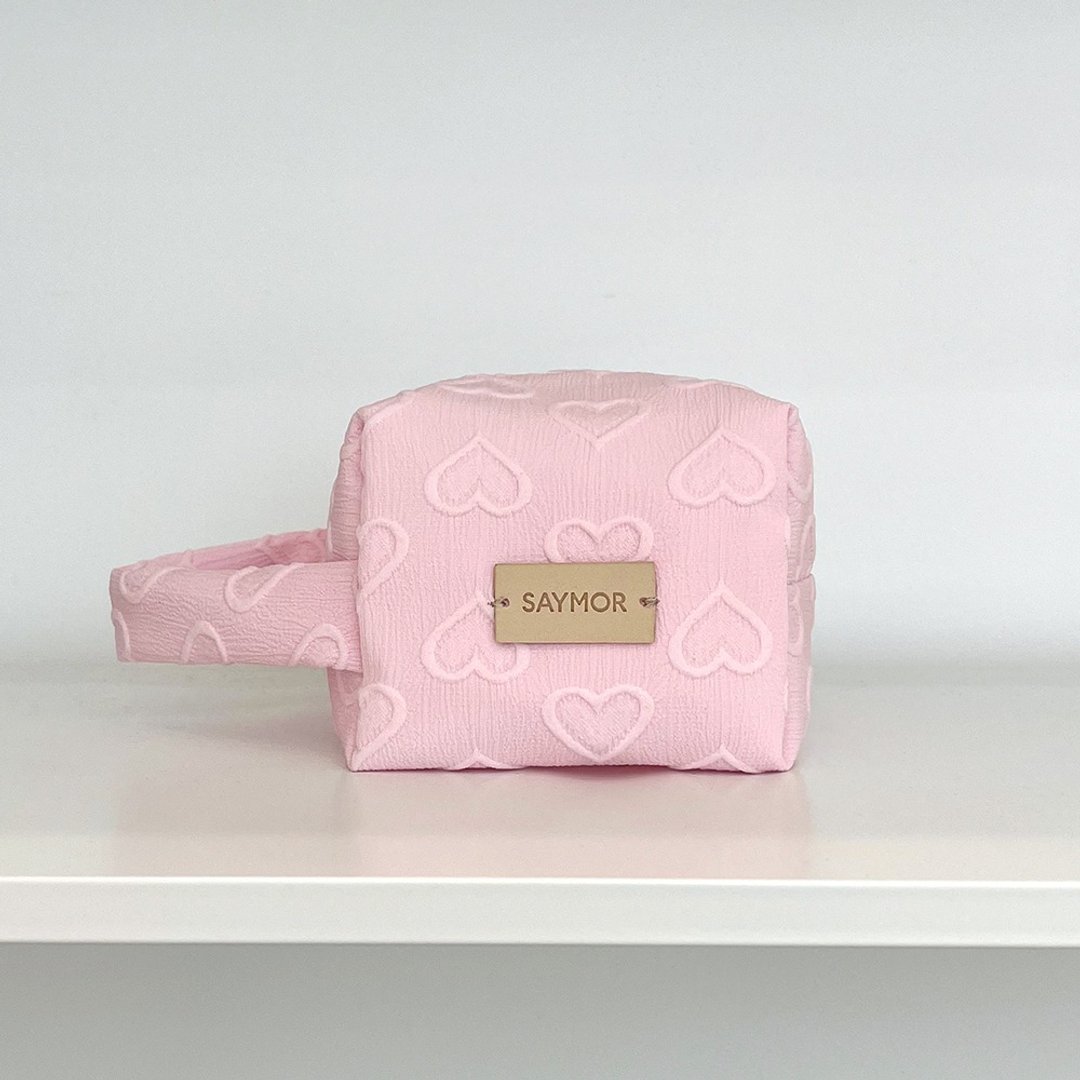 Cushion pouch_lovely pink - 化妆包/杂物包 - 其他材质 粉红色