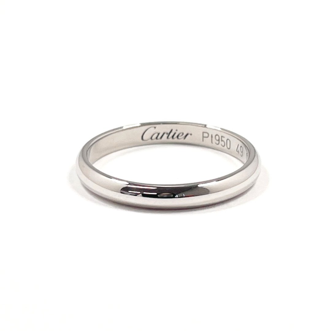 【日本直送 中古美品】8.5号 卡地亚 CARTIER 戒指 1895 婚戒 Pt950 铂金 银色 GN5556 - 戒指 - 贵金属 银色