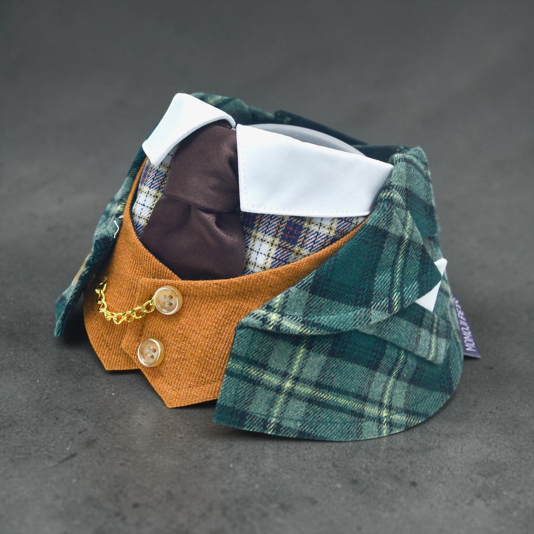 Phillip (1-Jungle Green) | Pet Neckwear - 衣/帽 - 聚酯纤维 绿色