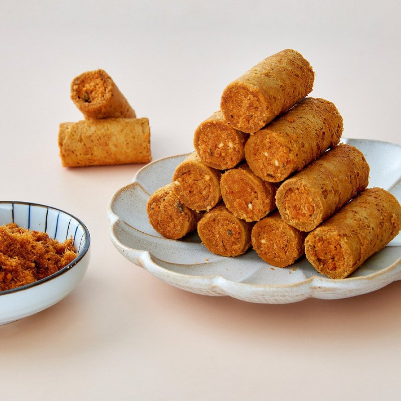 原味时代【减醣低GI】顶级奢蛋卷-经典肉松(16入/盒) - 零食/点心 - 新鲜食材 咖啡色