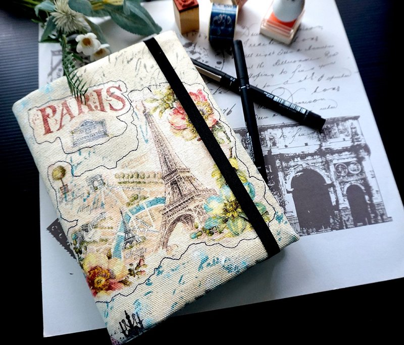 PARIS轻旅游手帐本记事本画图本日记本 - 笔记本/手帐 - 纸 卡其色