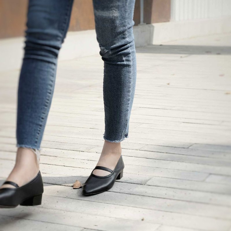 The Gloves Black (原黑) Heels 柔软皮革版  | WL - 高跟鞋 - 真皮 黑色