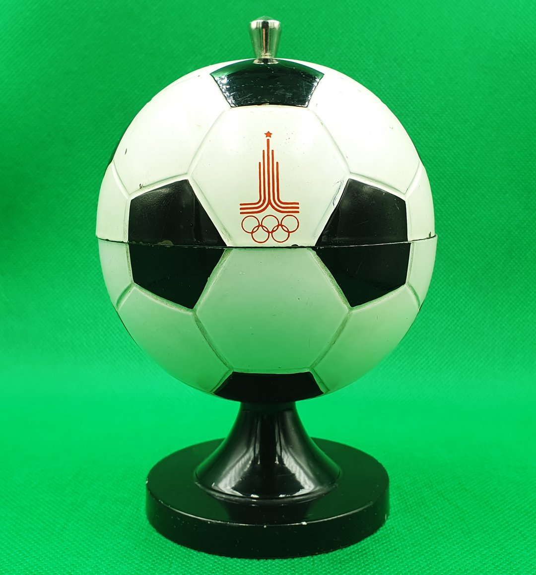 Vintage Desktop Cigarette Box SOCCER BALL Olympic Games Moscow 1980 - 扇子 - 其他材质 多色