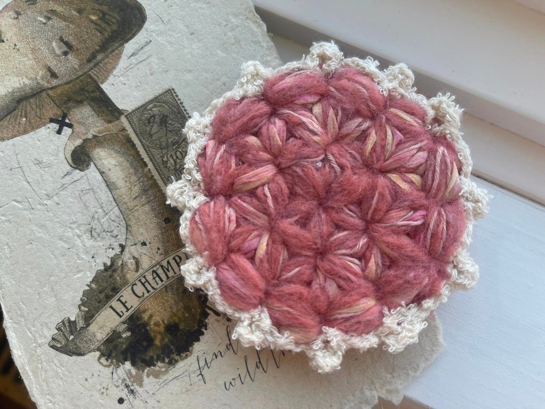 Knitting 生命之花垫 - 满满 - 杯垫 - 棉 