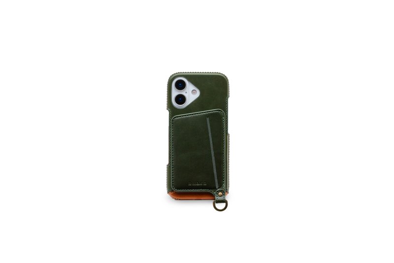 iPhone 17 经典系列-磁吸站立卡袋手机皮套-苏格兰绿 - 手机壳/手机套 - 真皮 绿色