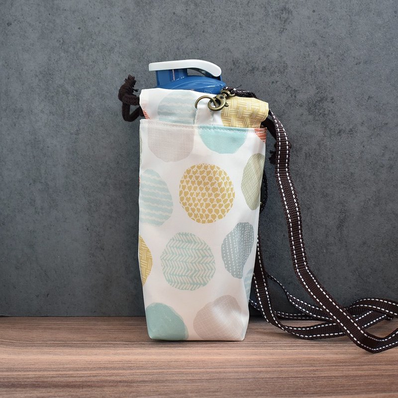 可调式斜背水壶/保温瓶袋_普普圆 - 水瓶/水壶 - 尼龙 卡其色