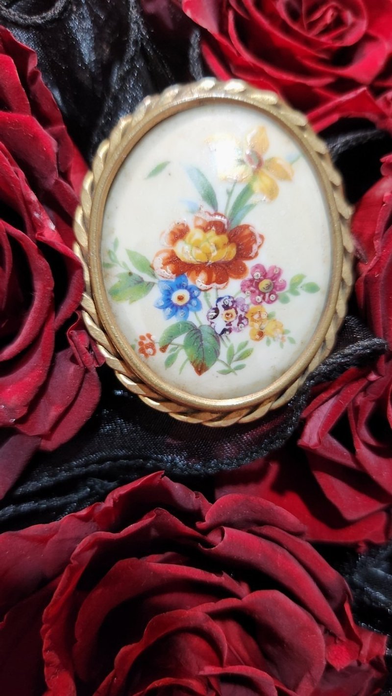 1920年代手绘欧美古董金属胸针【毕业礼物】圣诞礼盒 - 胸针 - 贵金属 多色