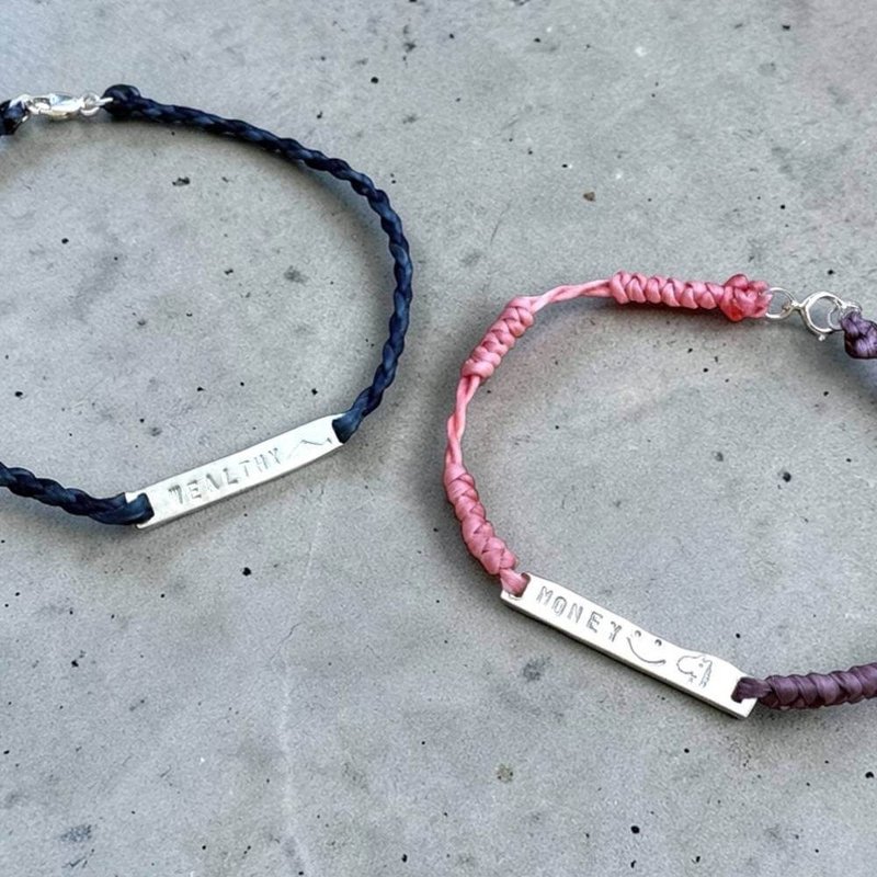 情人节礼物 生日礼物 纯银手环 金工手环 DIY 文化币 - 银牌手绳 - 金工/饰品 - 纯银 