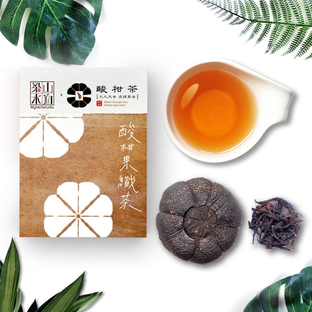 【酸柑果纤茶】 (新包装_猫里黑金巾版 6入/盒) - 茶 - 新鲜食材 橘色