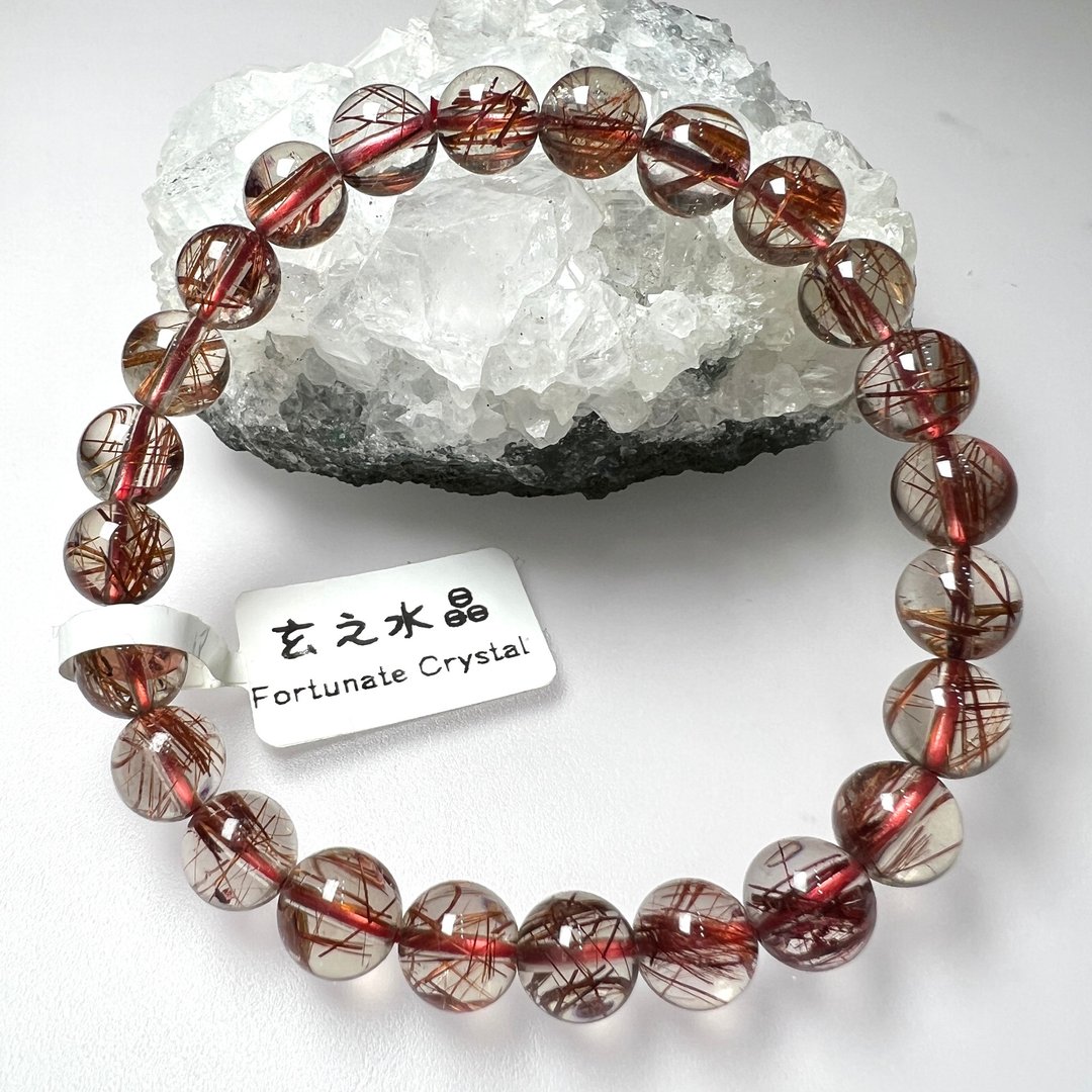 红发晶手串 | 水晶 | 水晶手串 | 水晶手链 | 水晶手链 - 手链/手环 - 水晶 红色