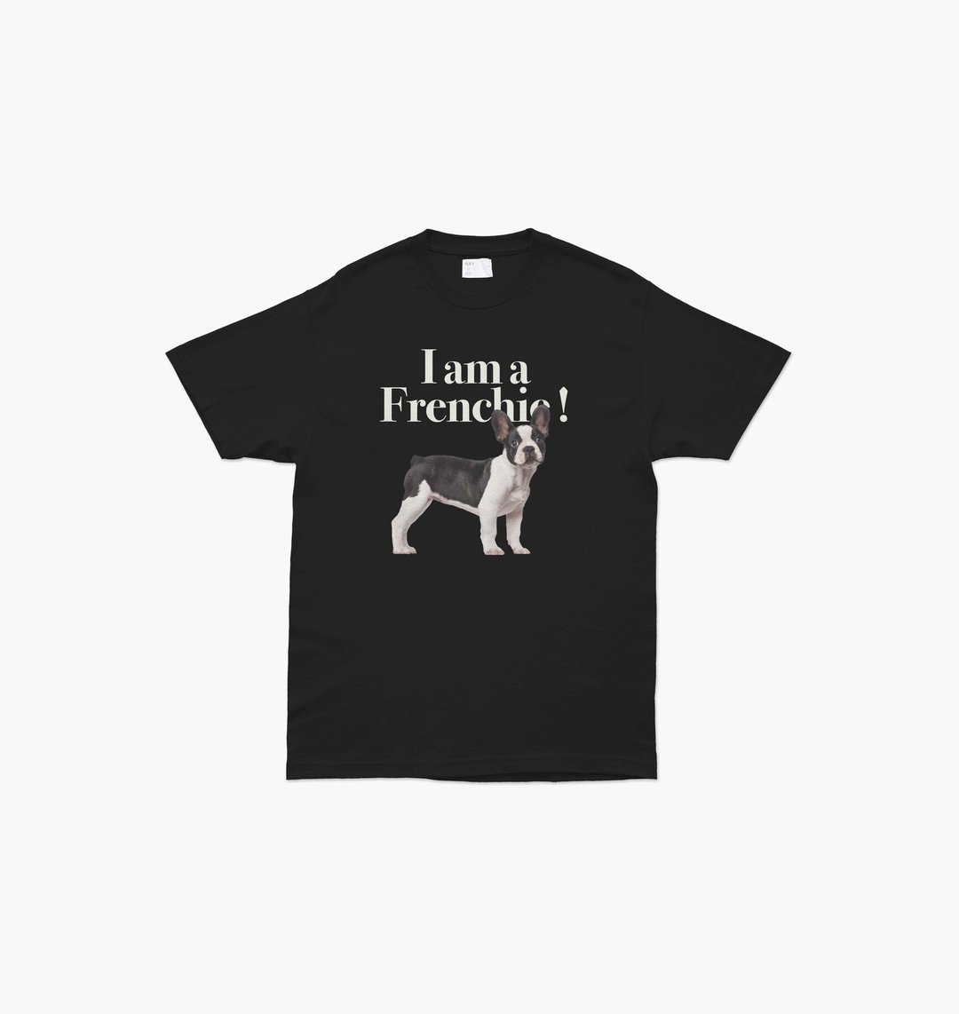 上衣 HAY : I am a Frenchie! T-Shirt - 白色 / 黑色 / 天空蓝 / 粉色 (中性款) - 女装 T 恤 - 棉 