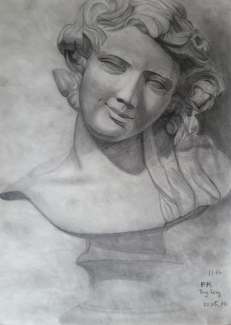 圣女大德兰石膏像素描 手绘原稿 - 摆饰 - 纸 