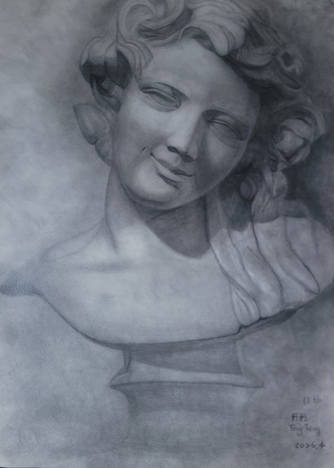 圣女大德兰降世 - 手绘素描原稿典藏或艺术微喷 - 海报/装饰画/版画 - 纸 