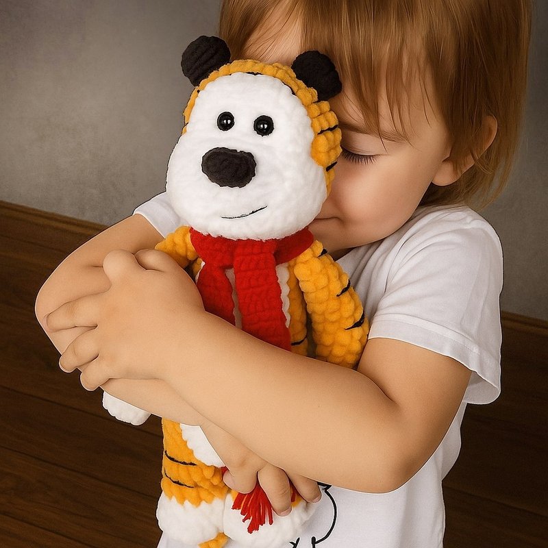 霍布斯填充老虎，卡斯伯与波，霍布斯老虎玩具，老虎填充玩偶 - 玩具/玩偶 - 其他材质 