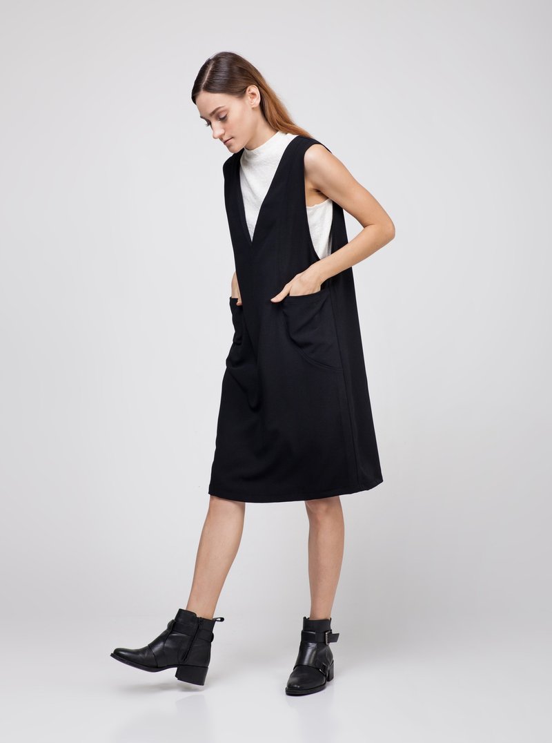 Black Jumpsuit - 背带裤/连体裤 - 其他材质 黑色