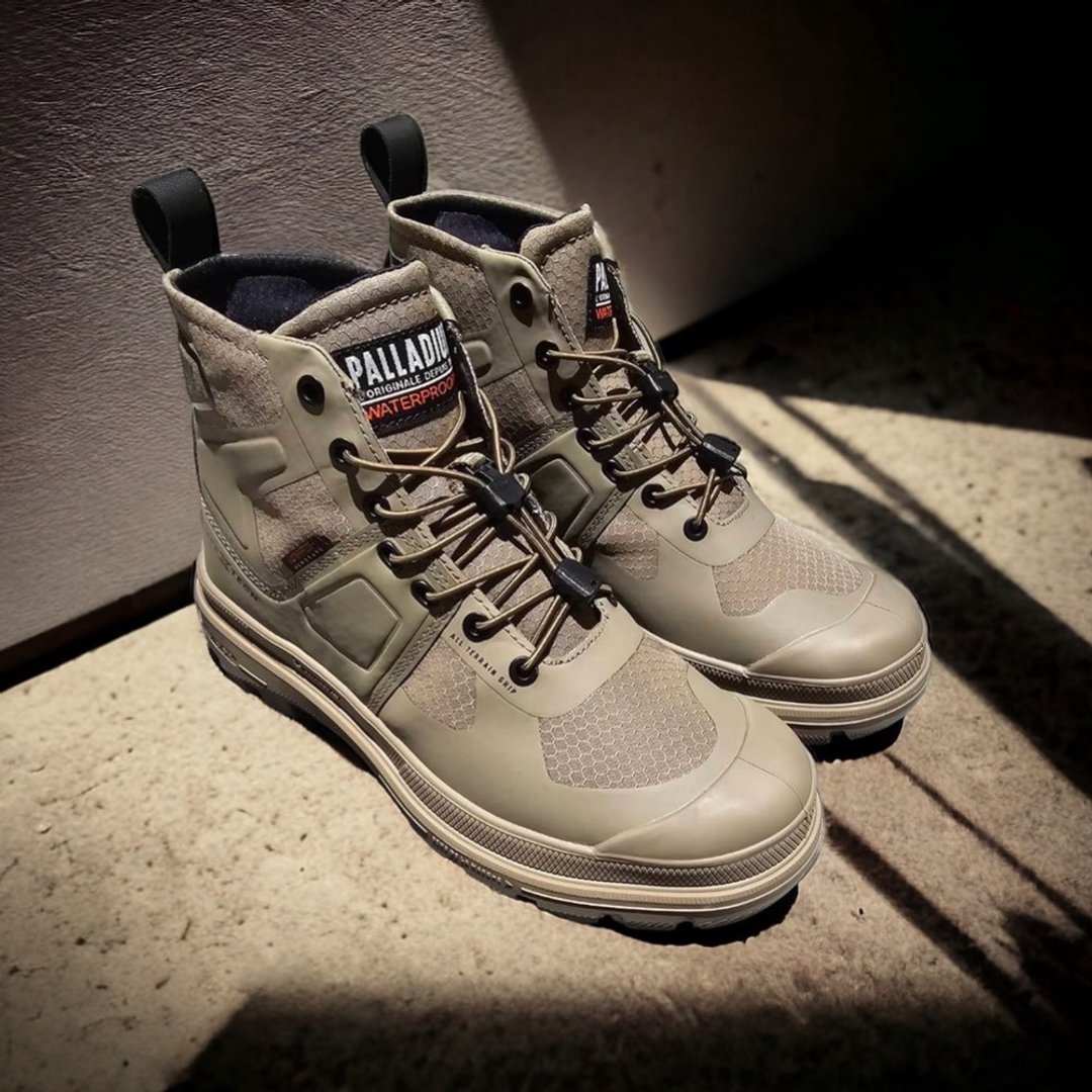 PALLADIUM PAMPA TECH 米其林联名潮流防水靴 沙漠色 74067-308 - 女款休闲鞋 - 其他材质 多色