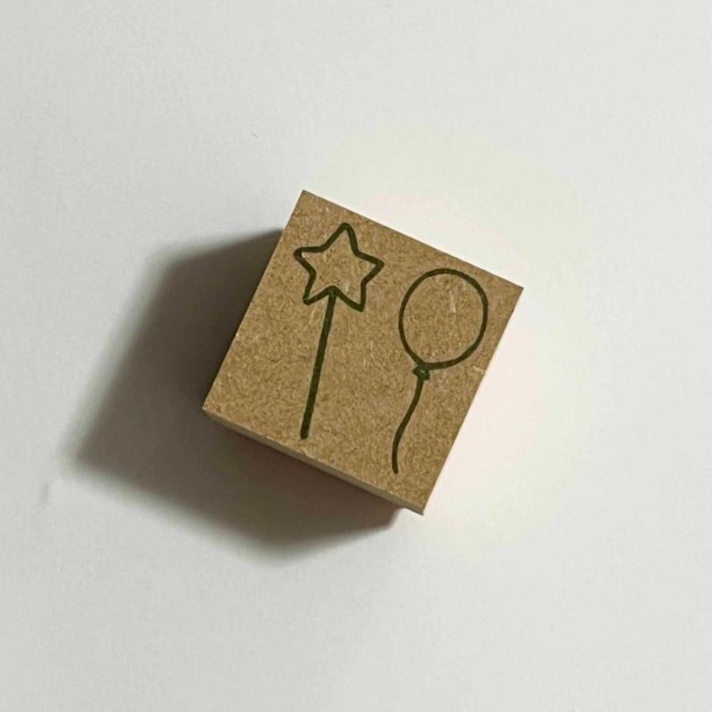 橡皮擦印章 星星与气球 Epiriri 原创 - 印章/印台 - 橡胶 