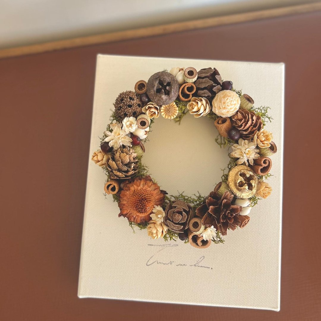 坚果小冬甩花圈 | Nutty Winter Mini Wreath - 摆饰 - 植物．花 